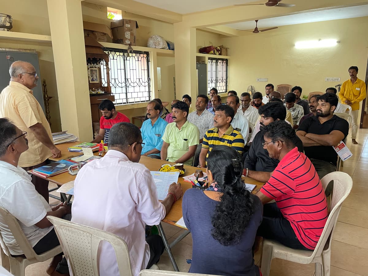 Community meeting at Sevanjali