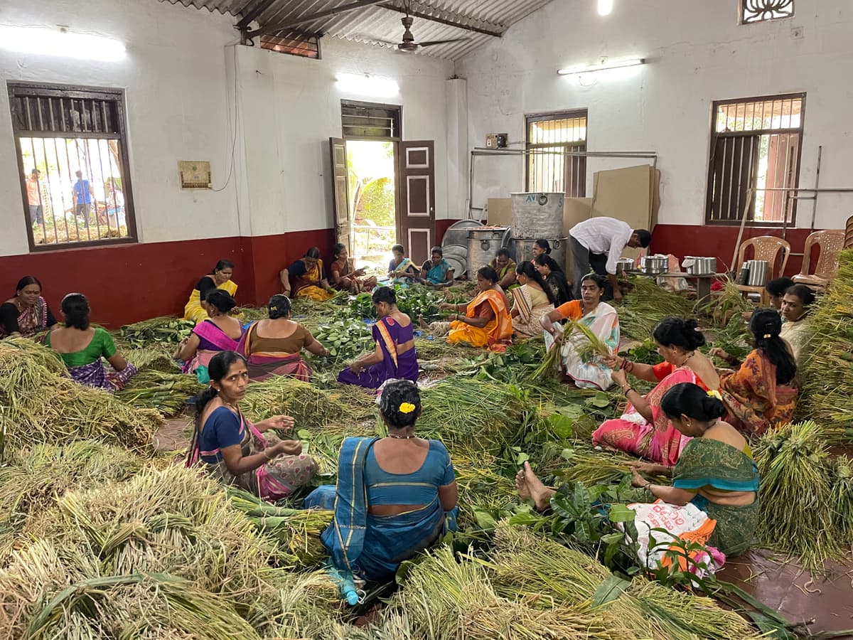 Ganeshotsava – decoration in progress