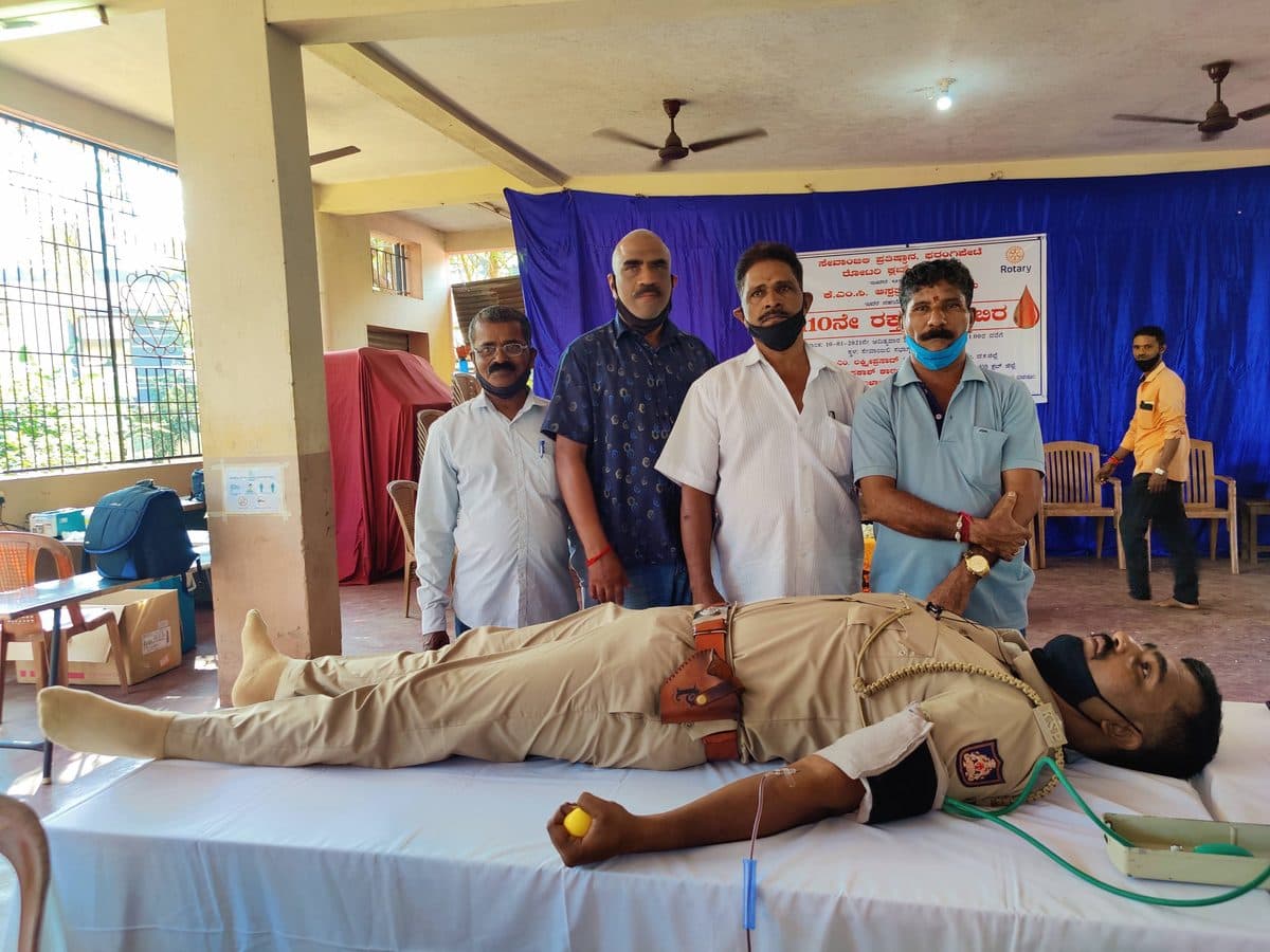 110th blood donation camp — donor