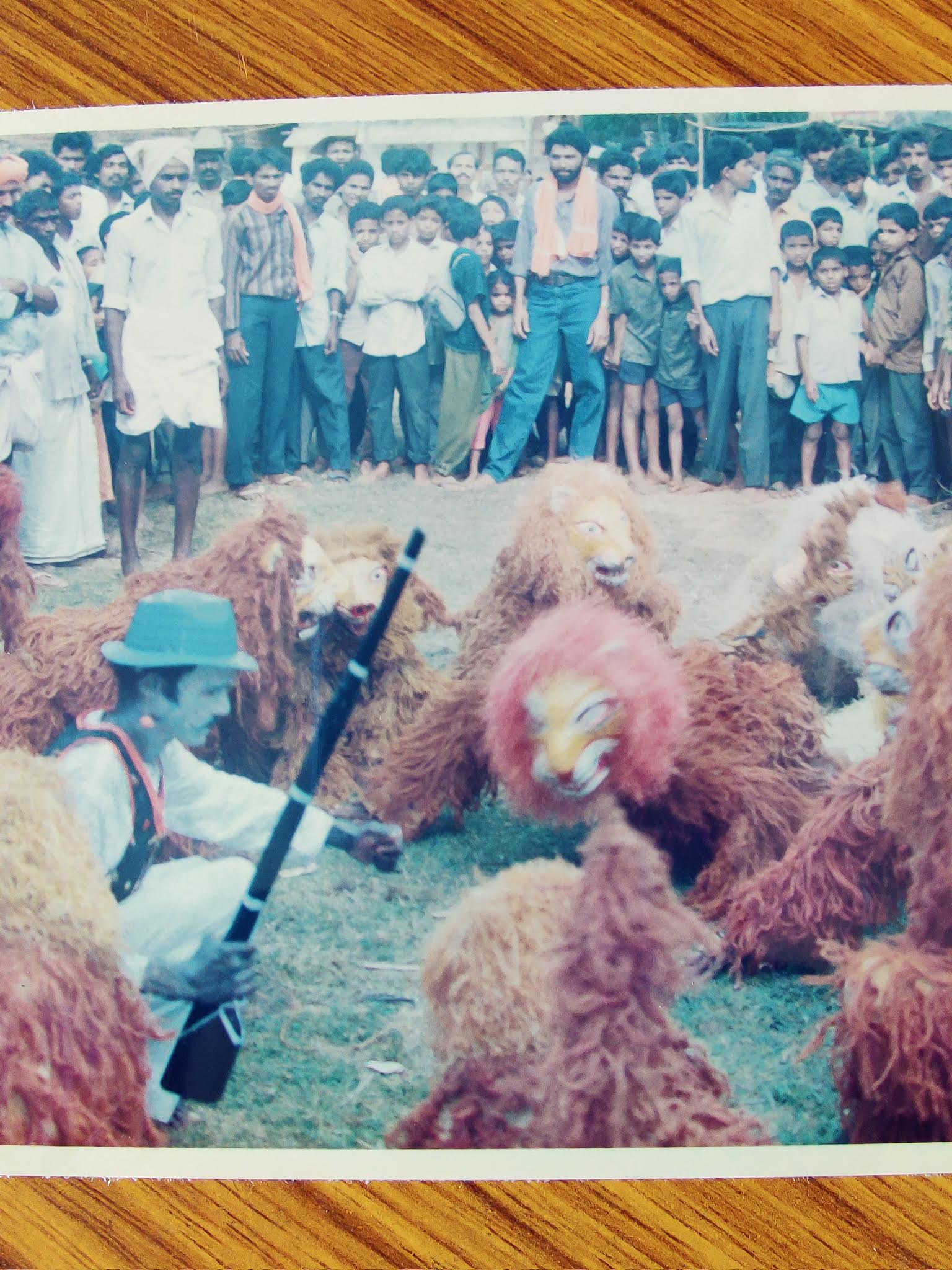 Karadi Kunitha folk performance (archival)